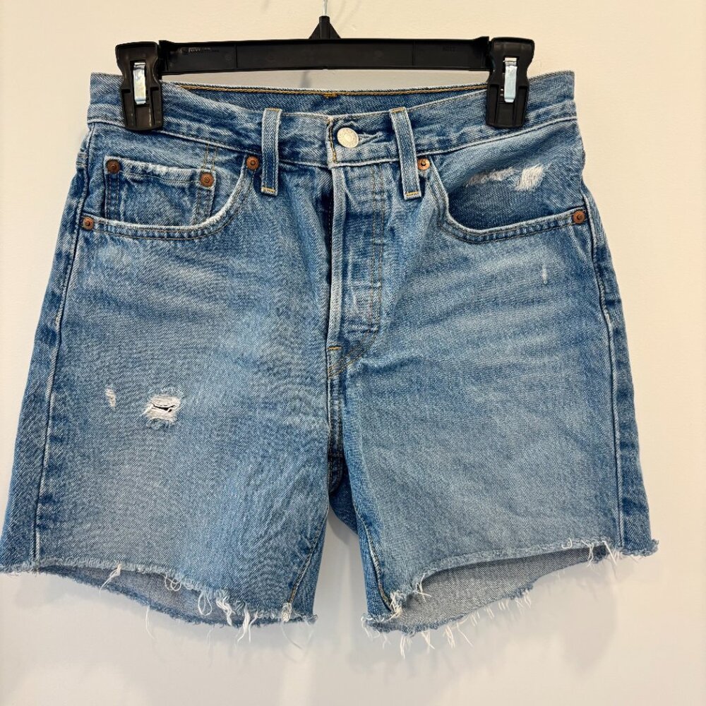 Levi's buttondown denim shorts